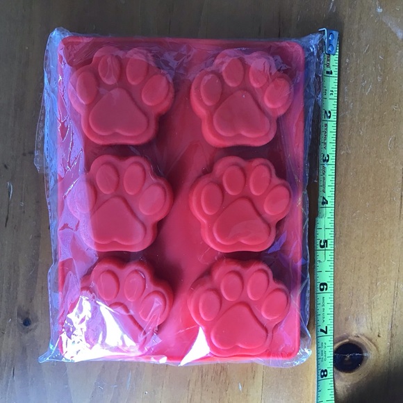 Paw, Soap making molds, set of 4 - Picture 1 of 2